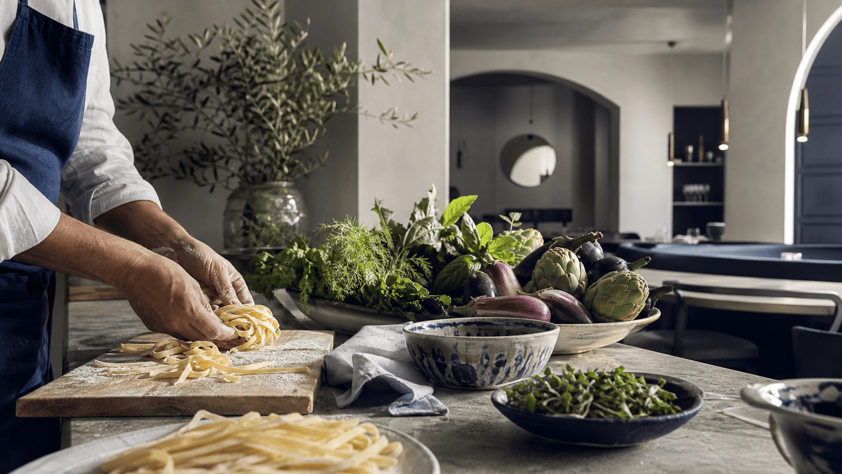 Preparazione artigianale tracciata nella cucina di Zenzero