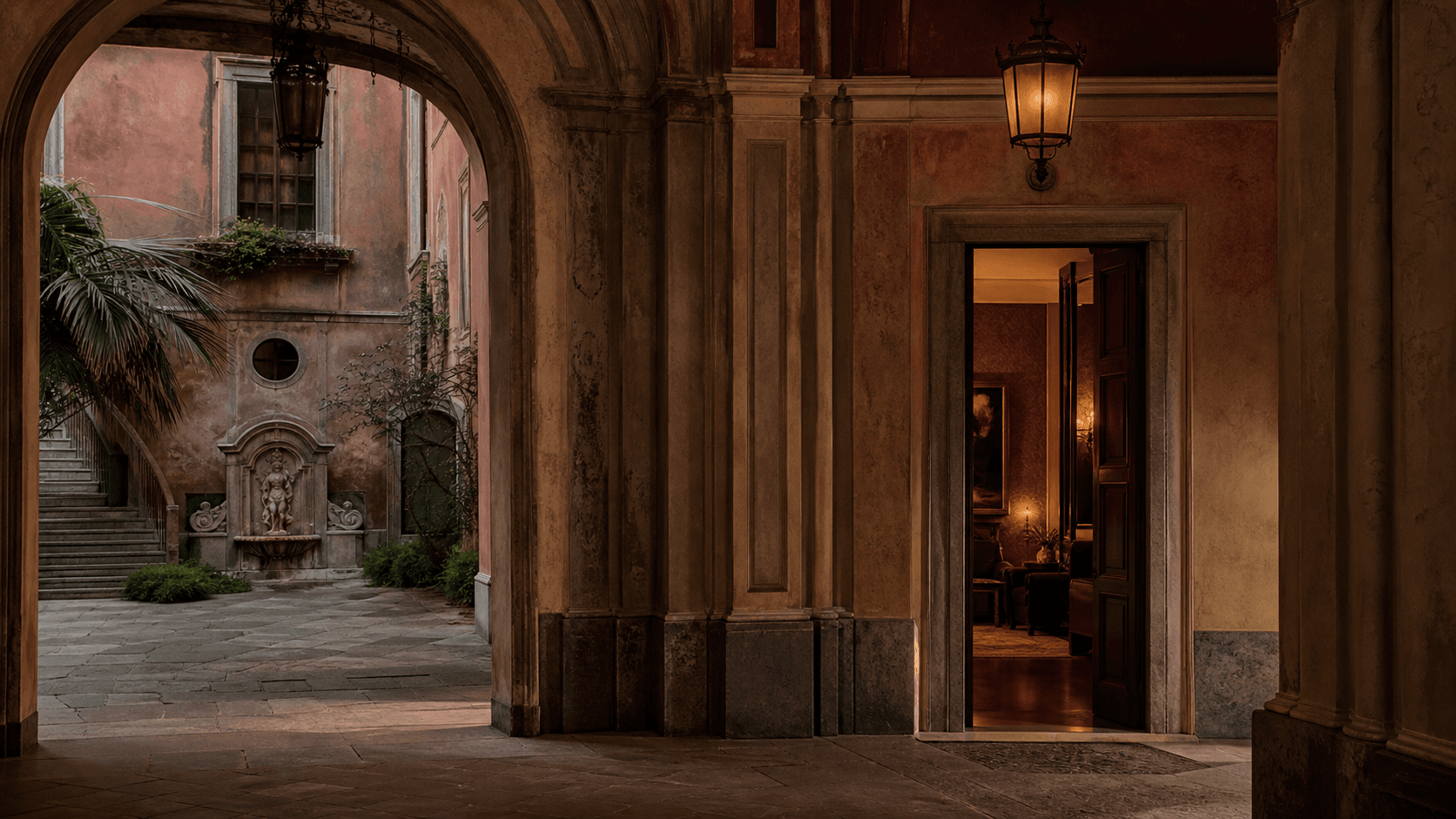 Architetture in pietra per gli eventi privati di Corte